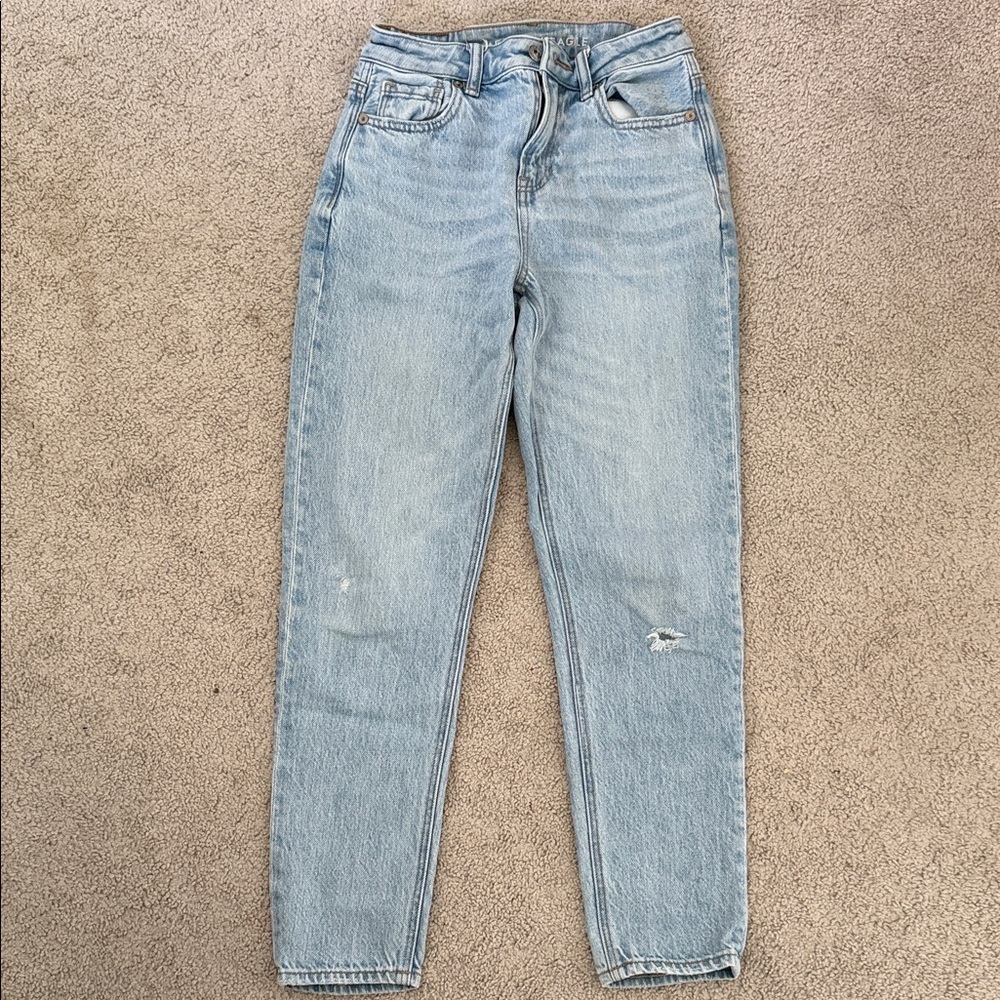 American Eagle Light Wash High-Rise Jeans